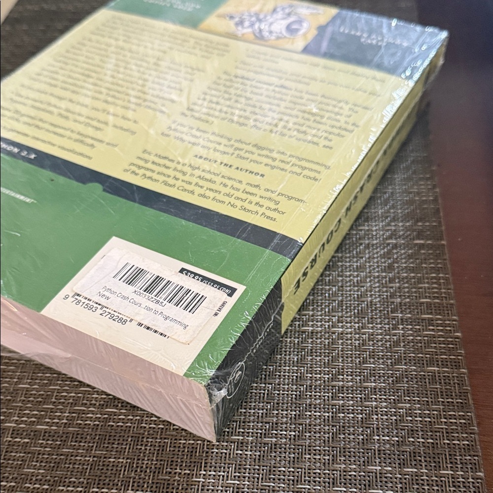 Python Crash Course Book - Yellow Cover - Picture 2 of 3